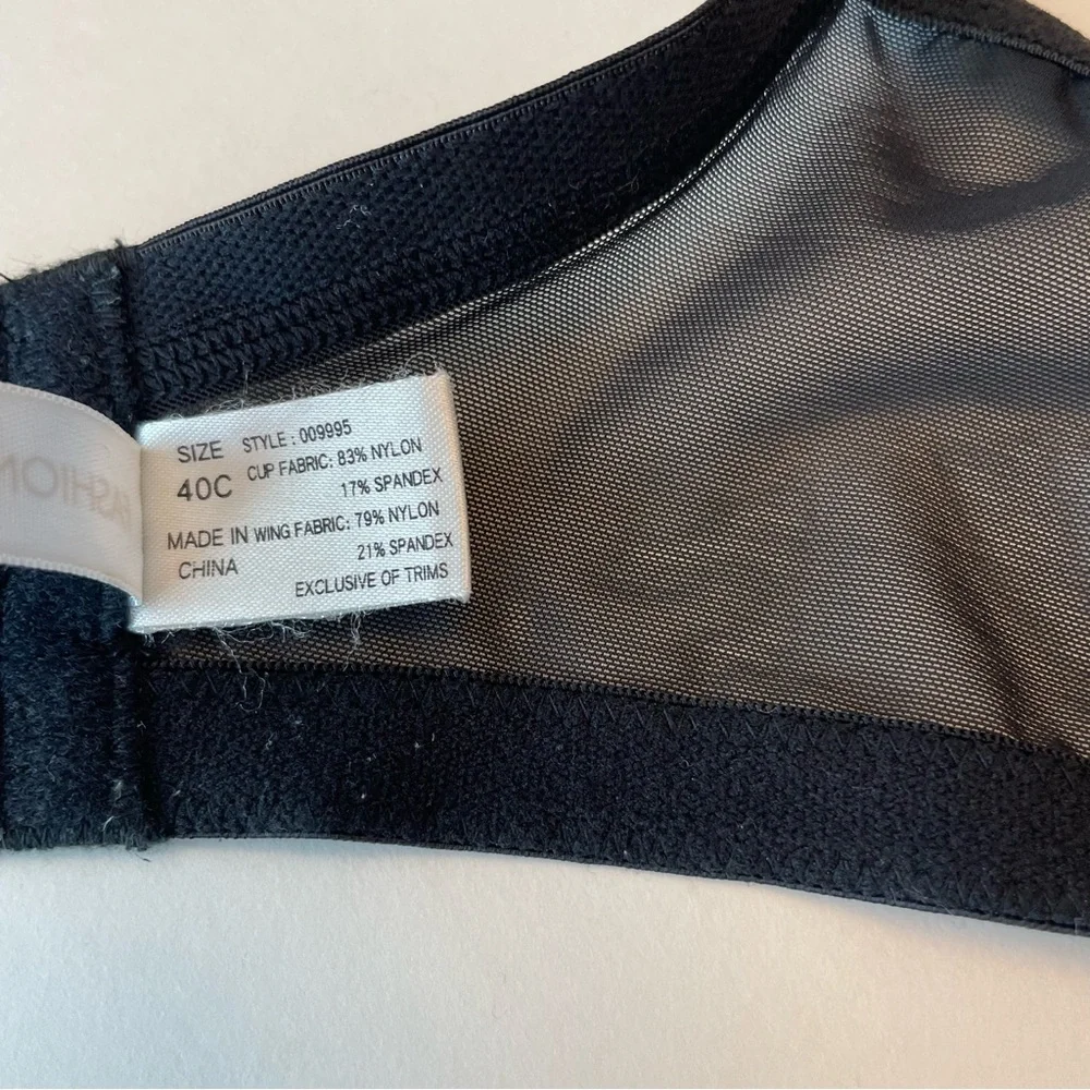 Fashion Bug Black Bra, Size 40C - Picture 5 of 5